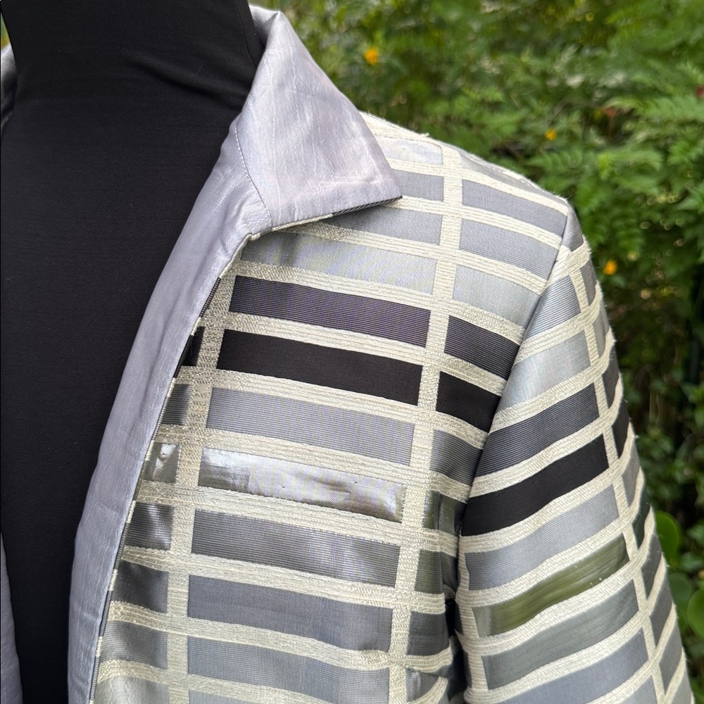 Grace Chuang metallic jacket, size Large - Picture 2 of 6